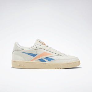 Adidasy Damskie Reebok Club C 85 Niebieskie/Pomarańczowe PL 71JLKPB